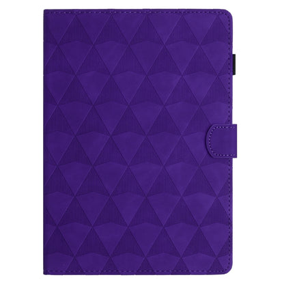For Samsung Galaxy Tab A11 / A9 Diamond Texture Embossed Leather Tablet Case(Purple) by bashfashion