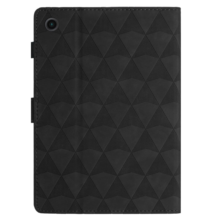 For Samsung Galaxy Tab A11 / A9 Diamond Texture Embossed Leather Tablet Case(Black) by bashfashion