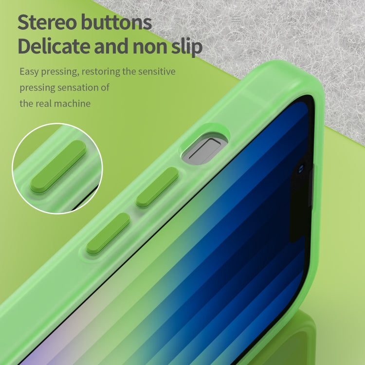 For iPhone 16e MagSafe Frosted Translucent TPU + PC Full Coverage Phone Case(Green) by bashfashion