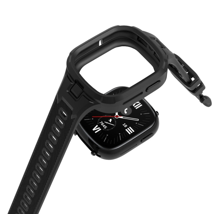 For Honor Watch 4 Solid Color Integrated TPU Watch Band(Orange) by bashfashion