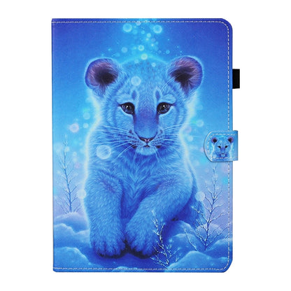 For Lenovo Tab P12 2023 / TB370FU Coloured Drawing Stitching Smart Leather Tablet Case(Little Tiger) by bashfashion
