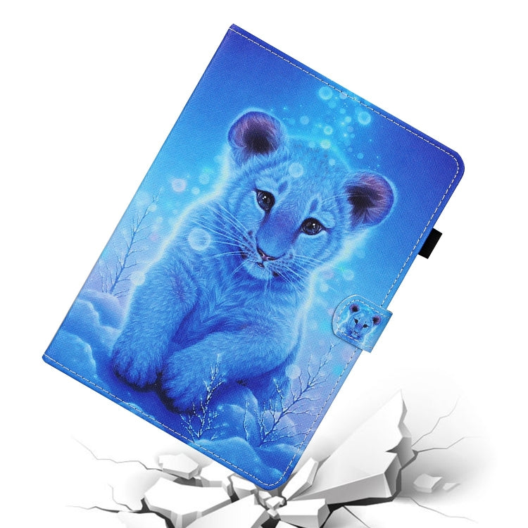 For Lenovo Tab P12 2023 / TB370FU Coloured Drawing Stitching Smart Leather Tablet Case(Little Tiger) by bashfashion