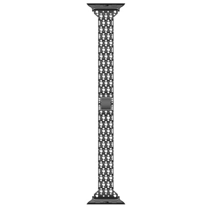 For Apple Watch Ultra 2 49mm Devil Eye Diamond Bracelet Metal Watch Band(Black) by bashfashion