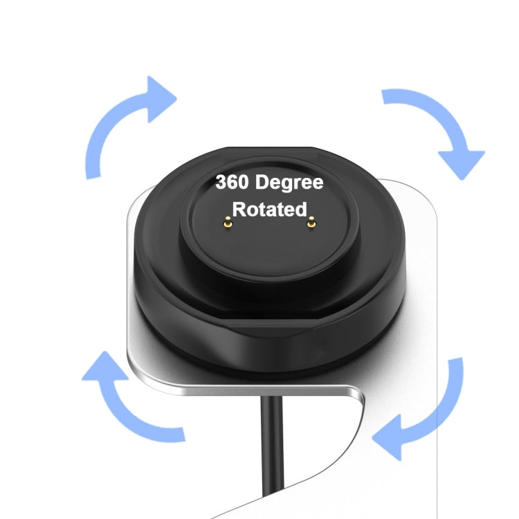 For Amazfit Bip 5 Unity A2324 Portable Magnetic Aluminum Alloy Charger Holder(Silver) by bashfashion