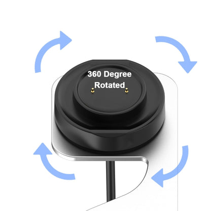 For Amazfit Bip 5 Unity A2324 Portable Magnetic Aluminum Alloy Charger Holder(Silver) by bashfashion