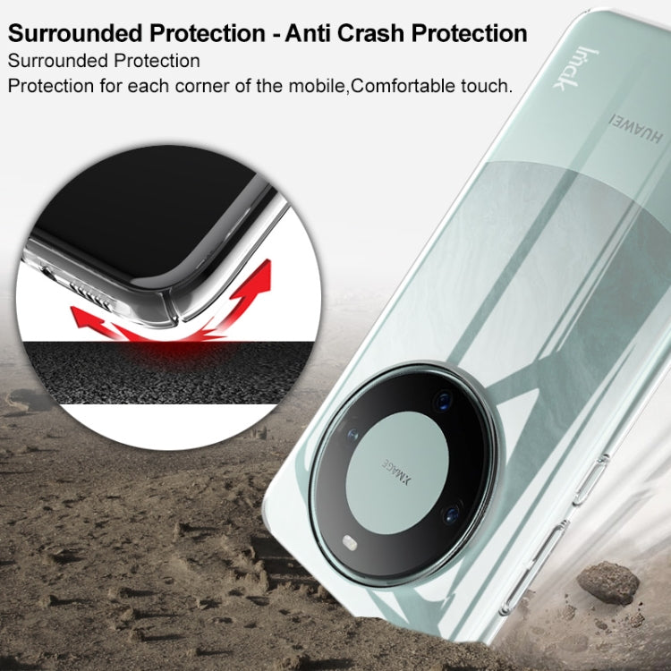 For Huawei Mate 60 Pro/60 Pro+ imak Wing II Pro Series Wear-resisting Crystal Phone Case(Transparent) by imak