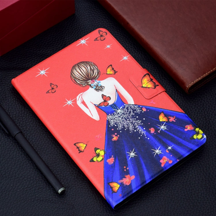 For Lenovo Tab M11/ Xiaoxin Pad 11 2024 Voltage Coloured Drawing Smart Leather Tablet Case(Girl Back) by bashfashion