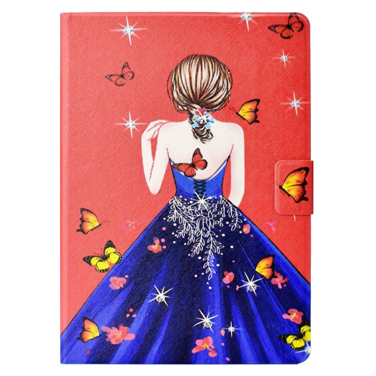 For Lenovo Tab M11/ Xiaoxin Pad 11 2024 Voltage Coloured Drawing Smart Leather Tablet Case(Girl Back) by bashfashion