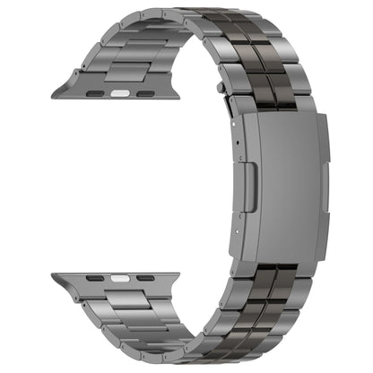 For Apple Watch Series 5 40mm Tortoise Buckle Titanium Steel Watch Band(Grey) by bashfashion