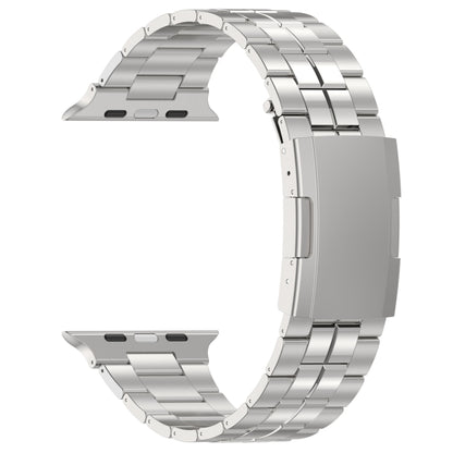 For Apple Watch 38mm Tortoise Buckle Titanium Steel Watch Band(Silver) by bashfashion