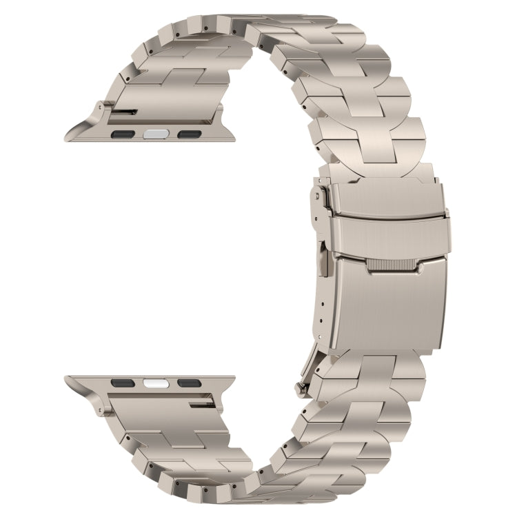 For Apple Watch SE 2023 40mm Butterfly Type Titanium Steel Watch Band(Titanium) by bashfashion