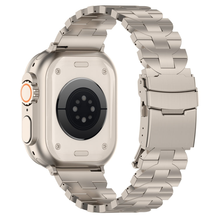 For Apple Watch SE 2023 40mm Butterfly Type Titanium Steel Watch Band(Titanium) by bashfashion