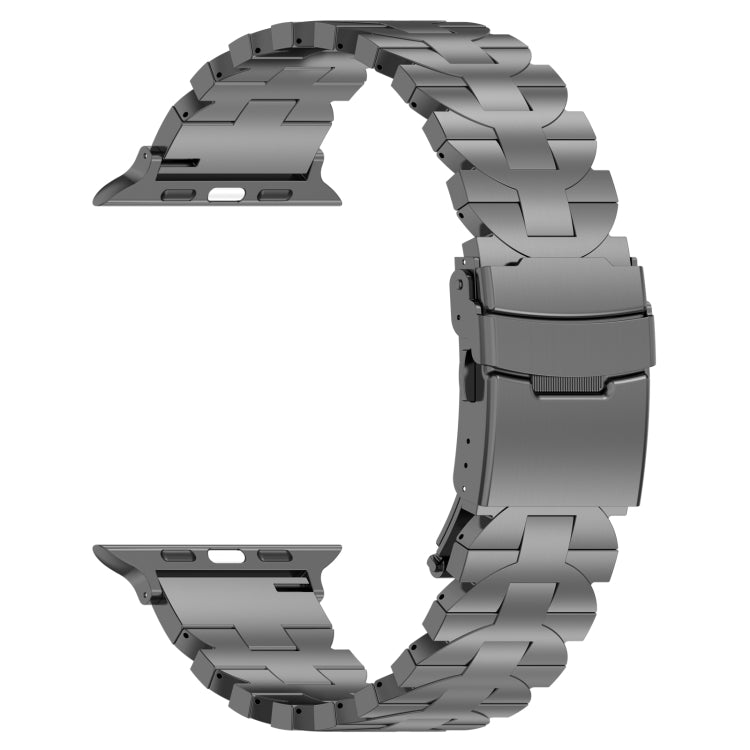 For Apple Watch Ultra 2 49mm Butterfly Type Titanium Steel Watch Band(Grey) by bashfashion