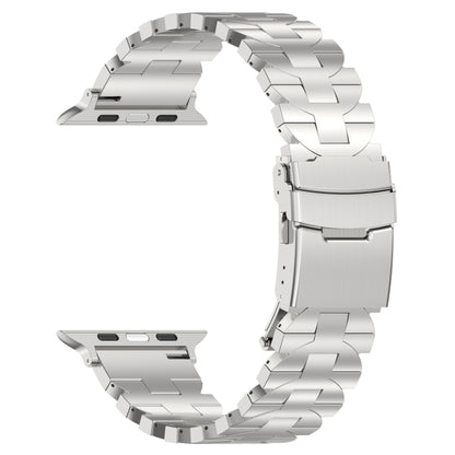 For Apple Watch Series 9 45mm Butterfly Type Titanium Steel Watch Band(Silver) by bashfashion