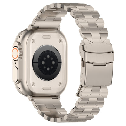 For Apple Watch Ultra 49mm Butterfly Type Titanium Steel Watch Band(Titanium) by bashfashion
