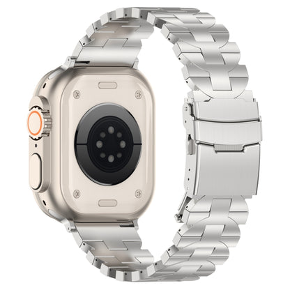 For Apple Watch 42mm Butterfly Type Titanium Steel Watch Band(Silver) by bashfashion