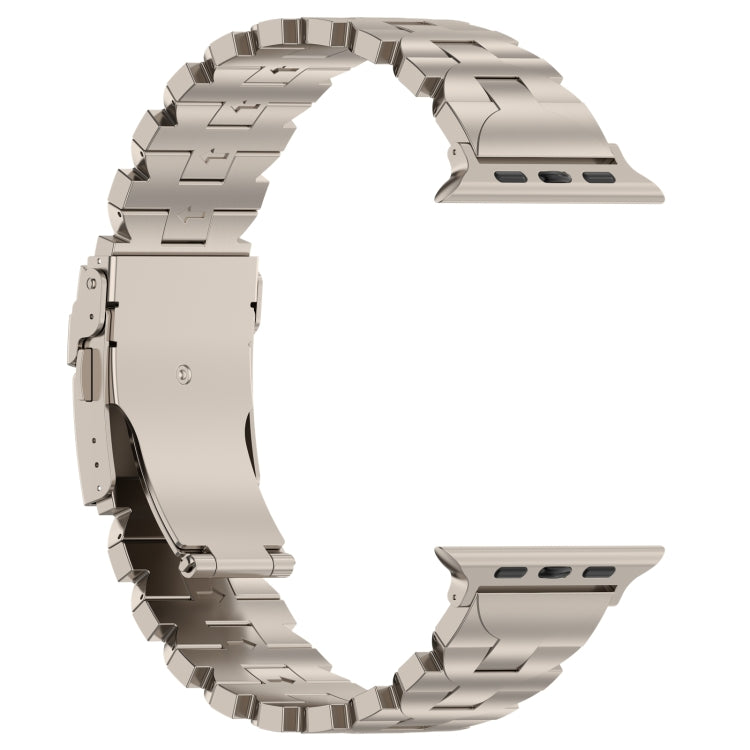 For Apple Watch 38mm Butterfly Type Titanium Steel Watch Band(Titanium) by bashfashion