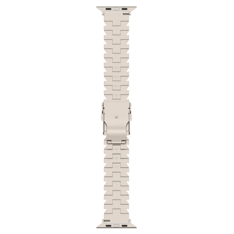 For Apple Watch Series 9 45mm Butterfly Type Titanium Steel Watch Band(Titanium) by bashfashion
