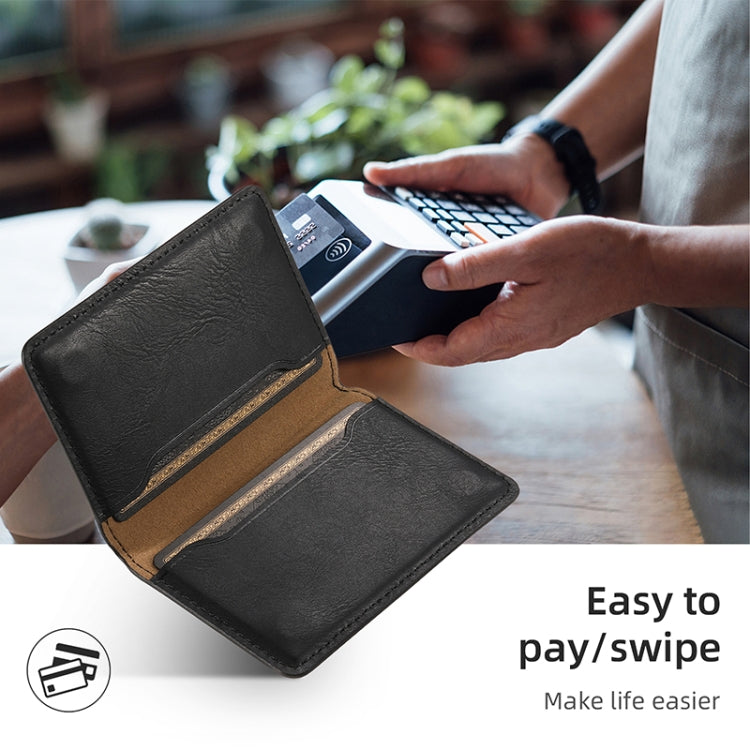 For iPhone 16 Pro Denior Cowhide Texture Leather MagSafe Detachable Wallet Phone Case(Black) by Denior