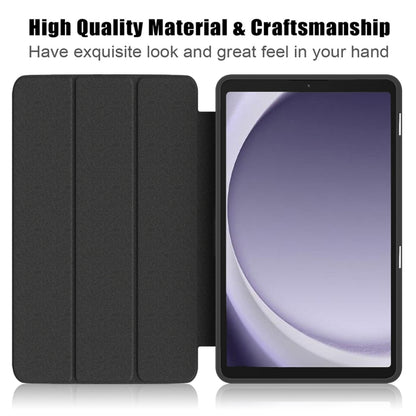 For Samsung Galaxy Tab A11 / A9 Acrylic 3-folding Painted Leather Tablet Case(Graffiti) by bashfashion