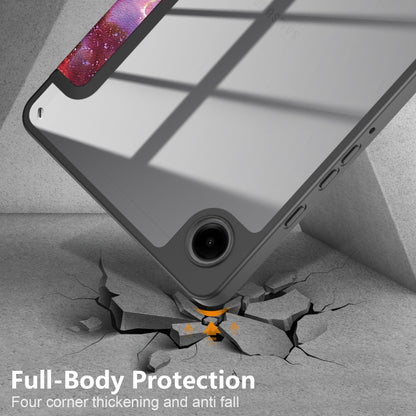 For Samsung Galaxy Tab A11 / A9 Acrylic 3-folding Painted Leather Tablet Case(Milky Way) by bashfashion