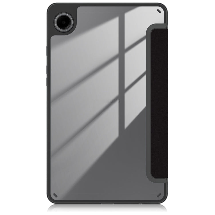 For Samsung Galaxy Tab A11 / A9 Acrylic 3-folding Painted Leather Tablet Case(Big Eyes ME) by bashfashion