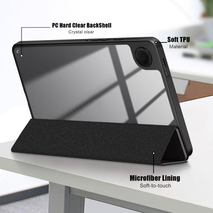 For Samsung Galaxy Tab A11 / A9 Acrylic 3-folding Painted Leather Tablet Case(Big Eyes ME) by bashfashion