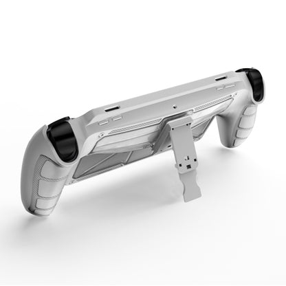 For Sony PlayStation Portal TPU + PC Game Console Protective Case with Holder(White) by bashfashion