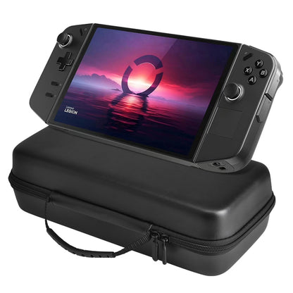For Lenovo Legion Go Portable EVA Leather Grain Game Console Storage Bag(Black) by bashfashion