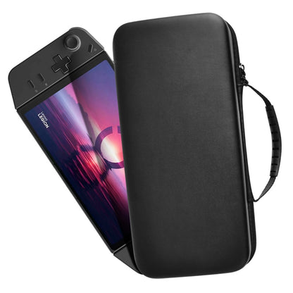 For Lenovo Legion Go Portable EVA Leather Grain Game Console Storage Bag(Black) by bashfashion