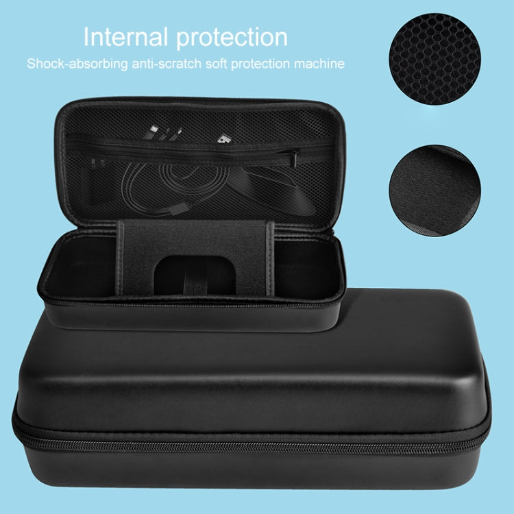 For Lenovo Legion Go Portable EVA Leather Grain Game Console Storage Bag(Black) by bashfashion