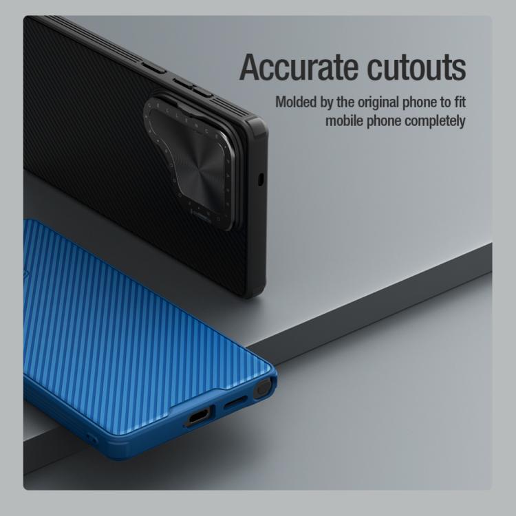 For Samsung Galaxy S25 Ultra 5G NILLKIN CamShield Prop PC Phone Case(Blue) by NILLKIN