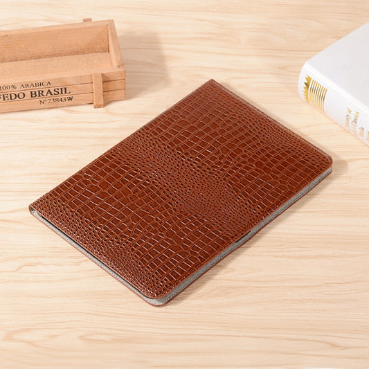 For Samsung Galaxy Tab S9 FE Crocodile Texture Leather Tablet Case(Brown) by bashfashion