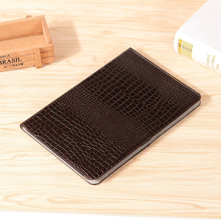 For Samsung Galaxy Tab S9 FE Crocodile Texture Leather Tablet Case(Black) by bashfashion