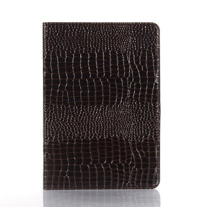 For Samsung Galaxy Tab S9 FE Crocodile Texture Leather Tablet Case(Black) by bashfashion