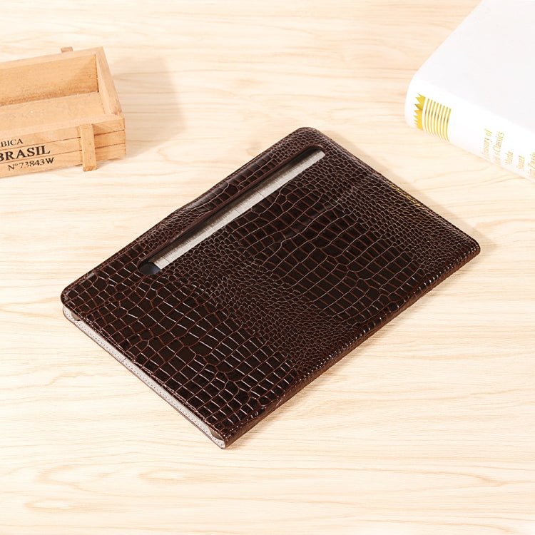 For Samsung Galaxy Tab S9 Crocodile Texture Leather Tablet Case(Black) by bashfashion