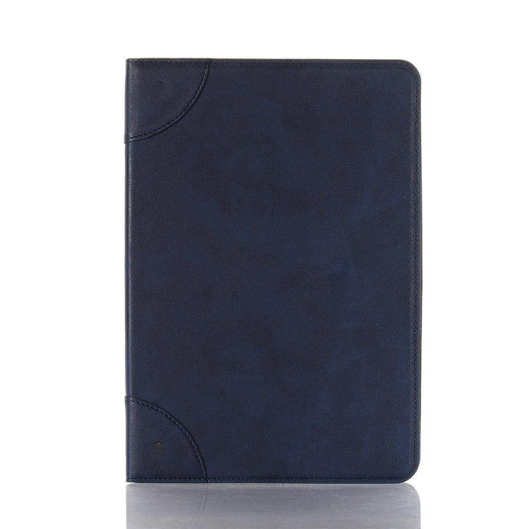 For Samsung Galaxy Tab S9 Retro Book Leather Tablet Case(Dark Blue) by bashfashion