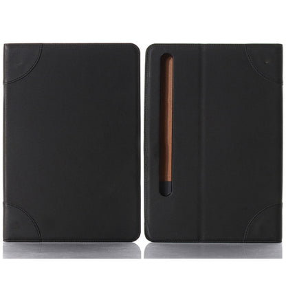 For Samsung Galaxy Tab S9 Retro Book Leather Tablet Case(Black) by bashfashion