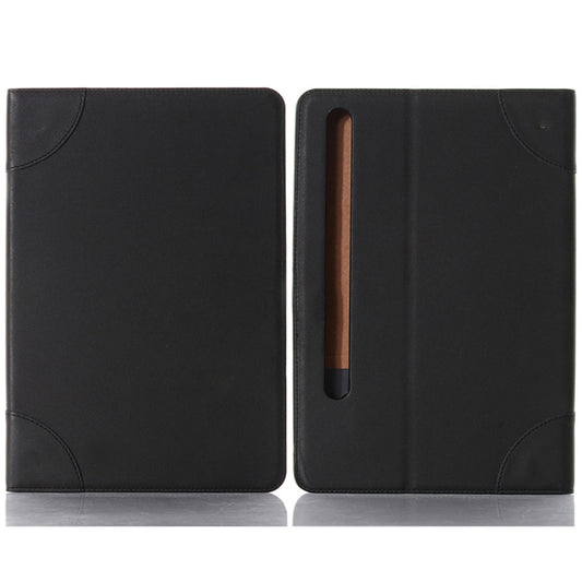 For Samsung Galaxy Tab S9 Retro Book Leather Tablet Case(Black) by bashfashion