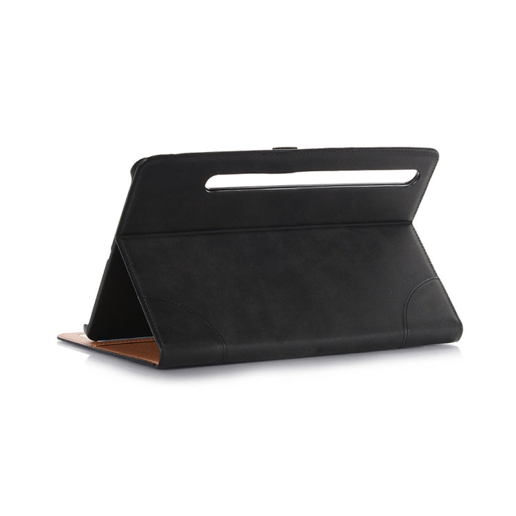 For Samsung Galaxy Tab S9 Retro Book Leather Tablet Case(Black) by bashfashion