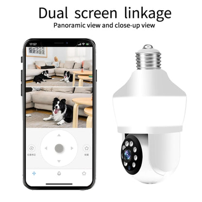 DP43 Bulb-type Motion Tracking Night Vision Smart Camera Supports Voice Intercom(White) by bashfashion