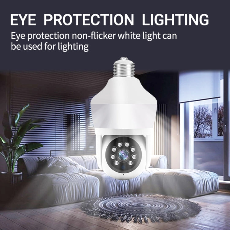 DP43 Bulb-type Motion Tracking Night Vision Smart Camera Supports Voice Intercom(White) by bashfashion