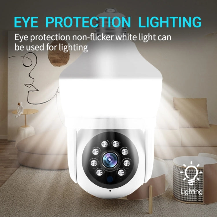 DP43 Bulb-type Motion Tracking Night Vision Smart Camera Supports Voice Intercom(White) by bashfashion