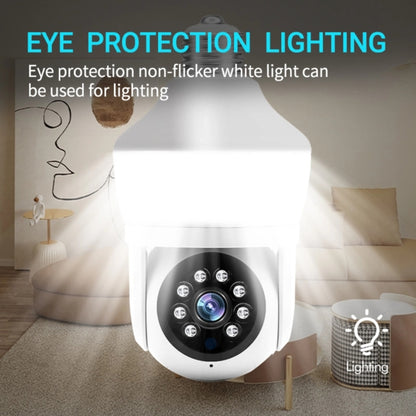 DP43 Bulb-type Motion Tracking Night Vision Smart Camera Supports Voice Intercom(White) by bashfashion