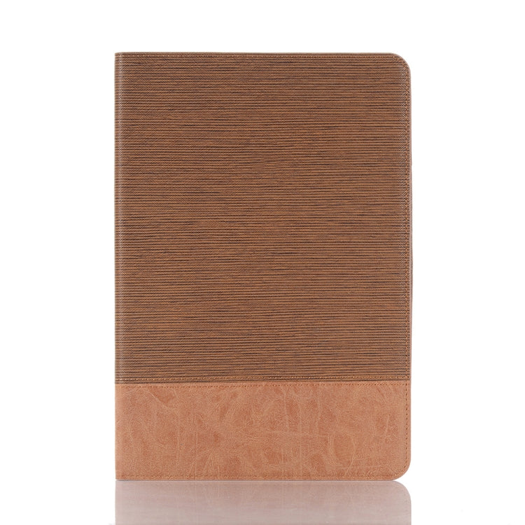 For Samsung Galaxy Tab S9 FE Cross Texture Stitching Leather Tablet Case(Light Brown) by bashfashion