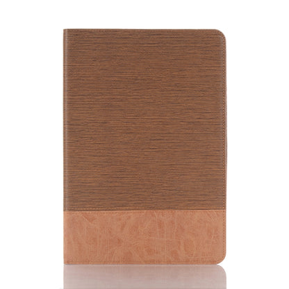 For Samsung Galaxy Tab S9 FE Cross Texture Stitching Leather Tablet Case(Light Brown) by bashfashion