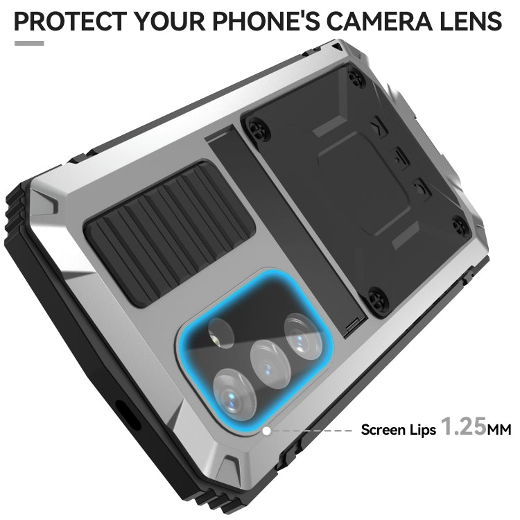 For Samsung Galaxy S24+ 5G R-JUST Life Waterproof Dustproof Shockproof Phone Case(Silver) by R-JUST