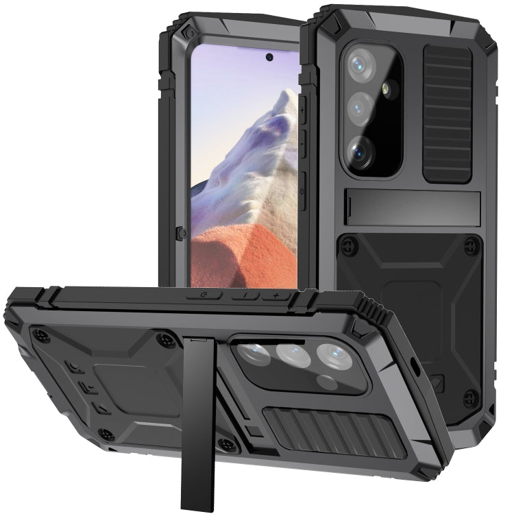 For Samsung Galaxy S24 5G R-JUST Life Waterproof Dustproof Shockproof Phone Case(Black) by R-JUST