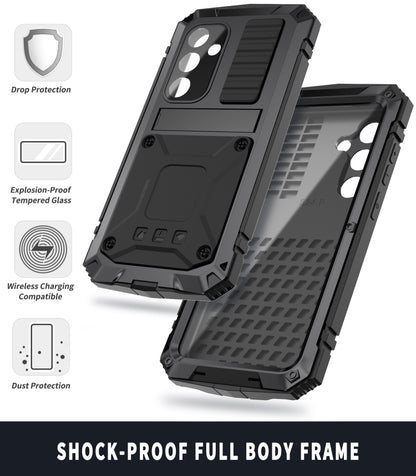 For Samsung Galaxy S24 5G R-JUST Life Waterproof Dustproof Shockproof Phone Case(Black) by R-JUST