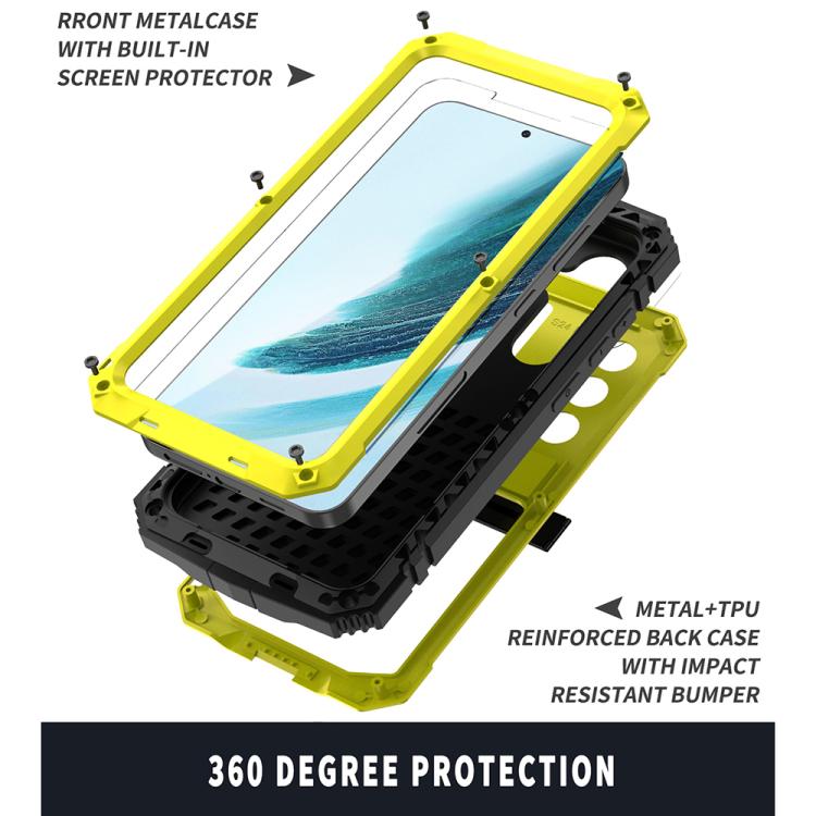 For Samsung Galaxy S25+ 5G R-JUST Life Waterproof Dustproof Shockproof Phone Case(Yellow) by R-JUST